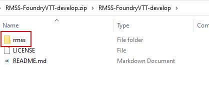 Locating the rmss directory